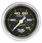 Autometer Carbon Fiber 52.4mm Full Sweep Electronic 0-15 PSI Fuel Pressure Gauge thumbnail 1