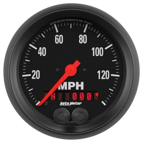 Autometer Z Series 3-3/8in 140 MPH In-Dash Full Sweep GPS Speedometer