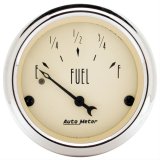 Autometer 2in 0 OHMS Empty/30 OHMS Full Antique Beige Fuel Level Gauge thumbnail 1