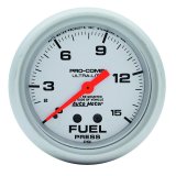 Autometer Ultra-Lite 2 5/8inMechanical Fuel Pressure Gauge 15psi thumbnail 4