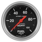 Autometer Sport-Comp 2 5/8in 100psi Mechanical Fuel Pressure Gauge thumbnail 4