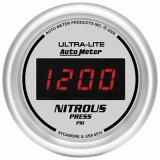 Autometer Ultra-Lite 2-1/16in 1600 PSI Digital Nitrous Pressure Gauge - Silver thumbnail 1
