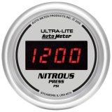 Autometer Ultra-Lite 2-1/16in 1600 PSI Digital Nitrous Pressure Gauge - Silver thumbnail 2