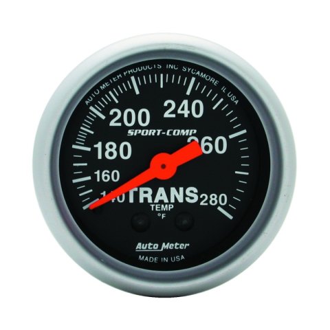 Autometer Sport Comp 140-280F Trans Temp Gauge thumbnail 2