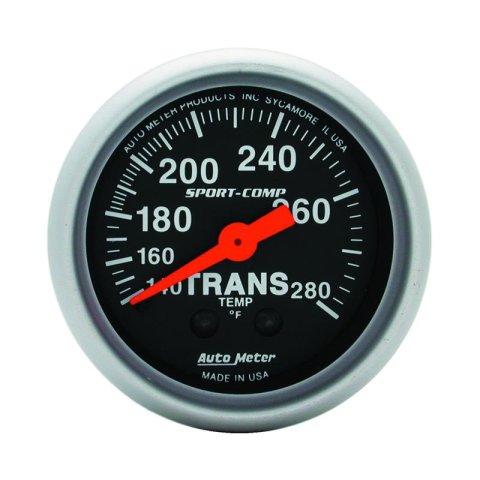 Autometer Sport Comp 140-280F Trans Temp Gauge thumbnail 3