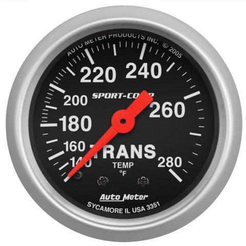 Autometer Sport Comp 140-280F Trans Temp Gauge thumbnail 4