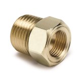 Autometer 1/2 inch NPT Male Brass for Mechanical Temp. Gauge Adapter thumbnail 3
