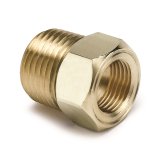 Autometer 1/2 inch NPT Male Brass for Mechanical Temp. Gauge Adapter thumbnail 4