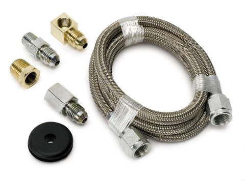Autometer #4 Braided SS Line (-4AN) 3ft 1/8in NPT Fittings thumbnail 8