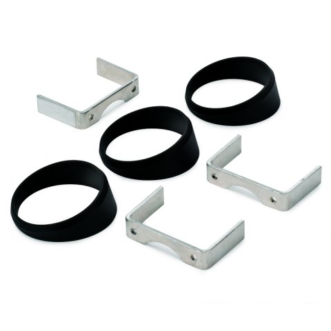 Autometer Gauge Mount Angle Rings Black 3 Pieces for 2 5/8in Gauges thumbnail 2