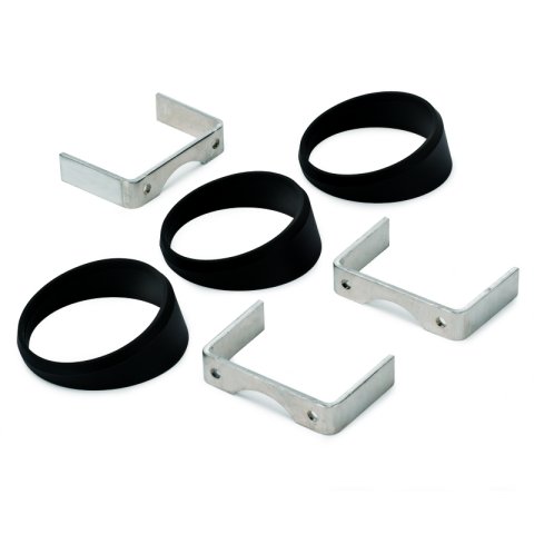 Autometer Gauge Mount Angle Rings Black 3 Pieces for 2 5/8in Gauges thumbnail 3