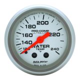 Autometer Ultra-Lite 52mm 120-240 Deg F Mechanical Water Temp Gauge 12in Tubing thumbnail 8