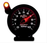 Autometer Phantom II 3.75in Pedestal Mount 10k RPM w/ Ext. Shift-Lite Tachometer thumbnail 1