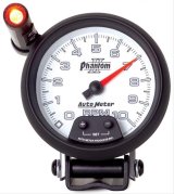 Autometer Phantom II 3.75in Pedestal Mount 10k RPM w/ Ext. Shift-Lite Tachometer thumbnail 4