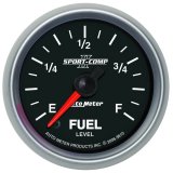 Autometer Sport-Comp II 52mm 0-280 ohms Programmable Electronic Fuel Level Gauge thumbnail 3
