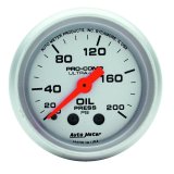 Autometer Ultra-Lite 52mm 0-200 PSI Mechanical Oil Pressure Gauge thumbnail 2