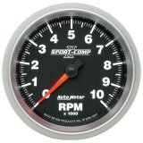 Autometer Sport-Comp II 3-3/8in 10K RPM In Dash Tachometer thumbnail 2