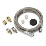 Autometer Braided Stainless Steel Line #3 Dia. 6ft Length -3AN and 1/8in NPTF Fittings thumbnail 2