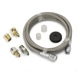 Autometer Braided Stainless Steel Line #3 Dia. 6ft Length -3AN and 1/8in NPTF Fittings thumbnail 4