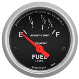 Autometer Sport Comp 52mm 16-158 Ohms Electronic Fuel Level Gauge thumbnail 4