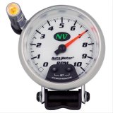 Autometer Quick Lite 3 3/4in 10k RPM Pedestal Tachometer w/ ext. thumbnail 1