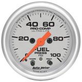 Autometer Ultra-Lite 52mm 0-100 PSI Fuel Pressure w/ Peak Memory Warning Gauge thumbnail 2