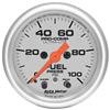 Autometer Ultra-Lite 52mm 0-100 PSI Fuel Pressure w/ Peak Memory Warning Gauge thumbnail 6