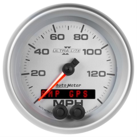 Autometer Ultra-Lite II 3-3/8in 0-140MPH In-Dash Electronic GPS Programmable Speedometer