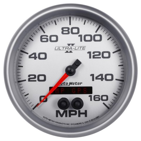 Autometer Ultra-Lite II 5in 0-140MPH In-Dash Electronic GPS Programmable Speedometer