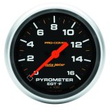Autometer Pro Comp Full Sweep Electronic 1600F Pyrometer Gauge thumbnail 2