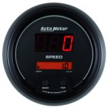 Autometer Sport-Comp Black 3 3/8in 160 MPH Digital Speedo Gauge thumbnail 8