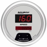Autometer Ultra-Lite 3 3/8in 160 MPH Digital Speedo Gauge thumbnail 1