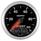 Autometer Elite 52mm 100psi Digital Stepper Motor w/Peak and Warning Boost Gauge thumbnail 2