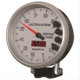 Autometer 5 inch Ultimate III Playback Tachometer 9000 RPM - Silver thumbnail 3