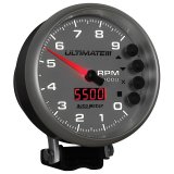 Autometer 5 inch Ultimate III Playback Tachometer 9000 RPM - Silver thumbnail 8