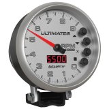 Autometer 5 inch Ultimate III Playback Tachometer 9000 RPM - Silver thumbnail 9
