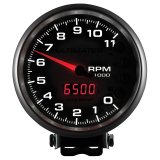 Autometer 5 inch Ultimate III Playback Tachometer 11000 RPM - Silver thumbnail 4