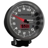 Autometer 5 inch Ultimate III Playback Tachometer 11000 RPM - Silver thumbnail 5