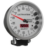 Autometer 5 inch Ultimate III Playback Tachometer 11000 RPM - Silver thumbnail 8