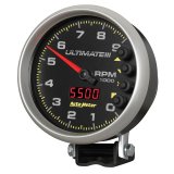 Autometer 5 inch Ultimate III Playback Tachometer 9000 RPM - Black thumbnail 4