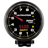 Autometer 5 inch Ultimate III Playback Tachometer 9000 RPM - Black thumbnail 6