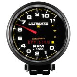 Autometer 5 inch Ultimate DL Playback Tachometer 11000 RPM - Black thumbnail 7
