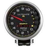 Autometer 5 inch Ultimate DL Playback Tachometer 11000 RPM - Black thumbnail 8