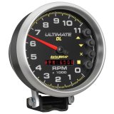 Autometer 5 inch Ultimate DL Playback Tachometer 11000 RPM - Black thumbnail 9