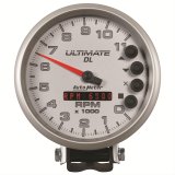 Autometer 5 inch Ultimate DL Playback Tachometer 11000 RPM - Silver thumbnail 1