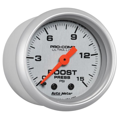 Autometer Ultra-Lite 52mm 0-15 PSI Mechanical Boost Gauge thumbnail 3