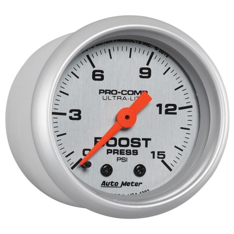 Autometer Ultra-Lite 52mm 0-15 PSI Mechanical Boost Gauge thumbnail 5