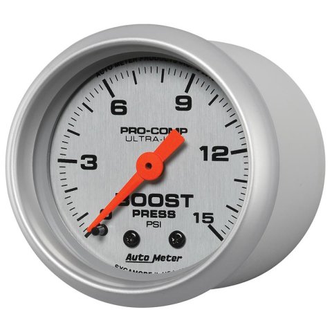 Autometer Ultra-Lite 52mm 0-15 PSI Mechanical Boost Gauge thumbnail 8