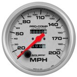 Autometer Ultra-Lite 5 inch 200 MPH Mechanical In Dash Speedometer thumbnail 1