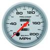 Autometer Ultra-Lite 5 inch 200 MPH Mechanical In Dash Speedometer thumbnail 6